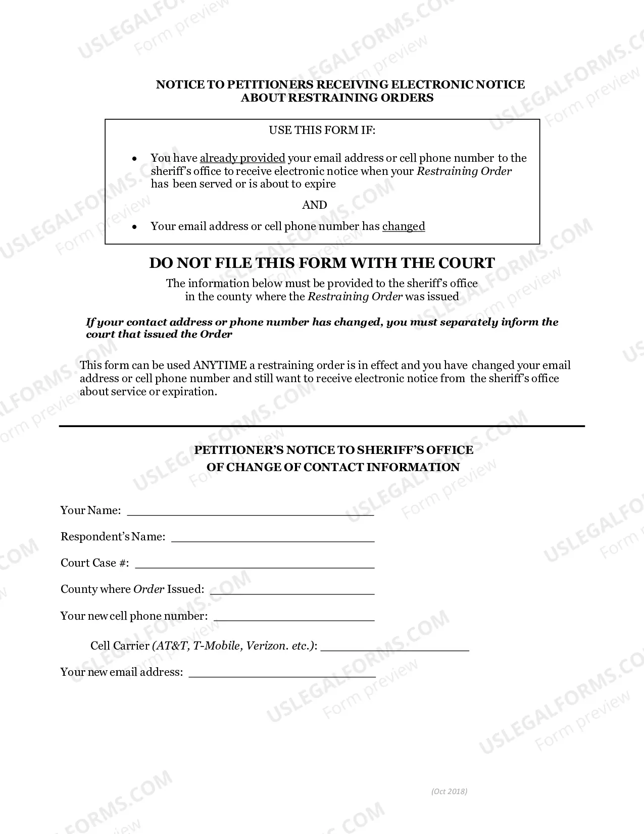 Preview Renewing a Restraining Order