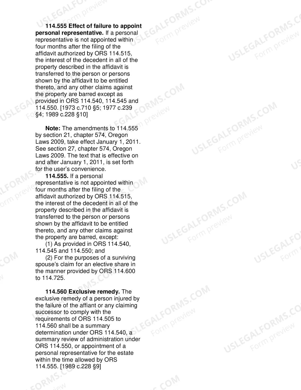 Preview Small Estate Affidavit Information