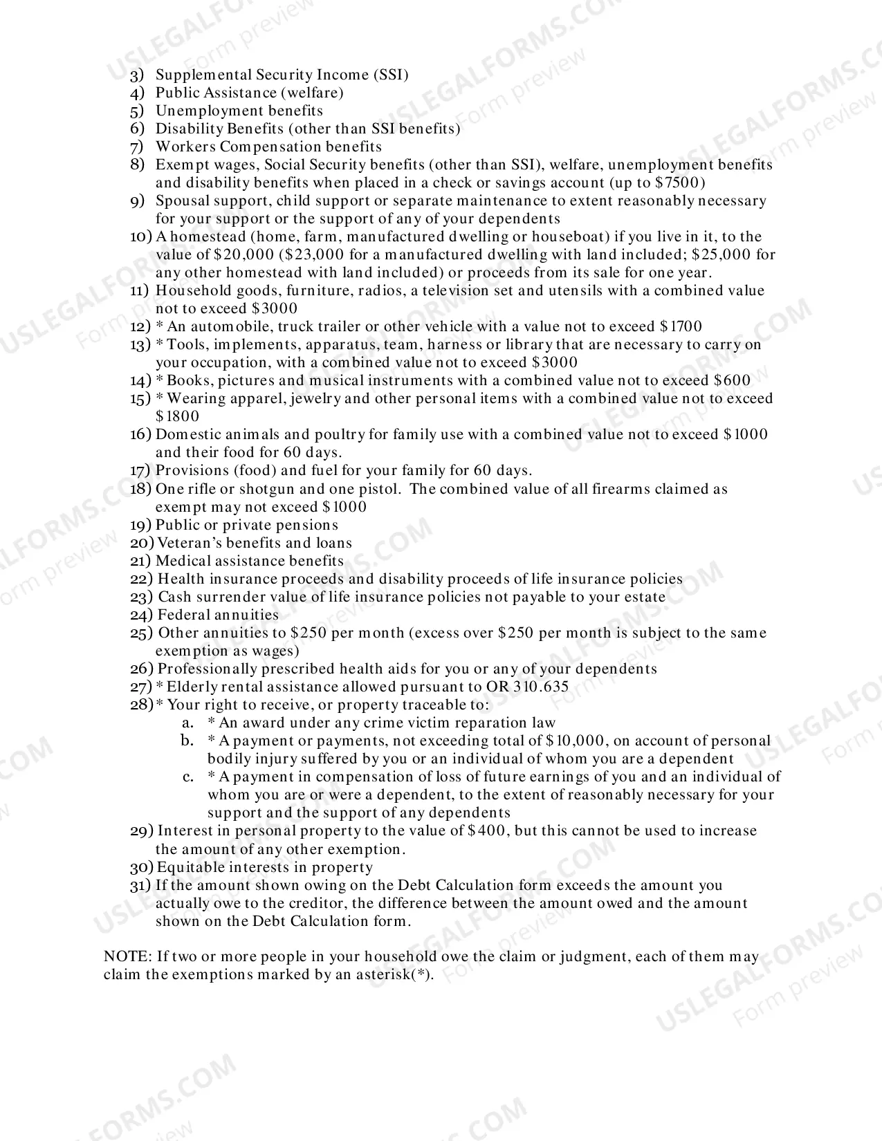 Preview Challenge To Garnishment