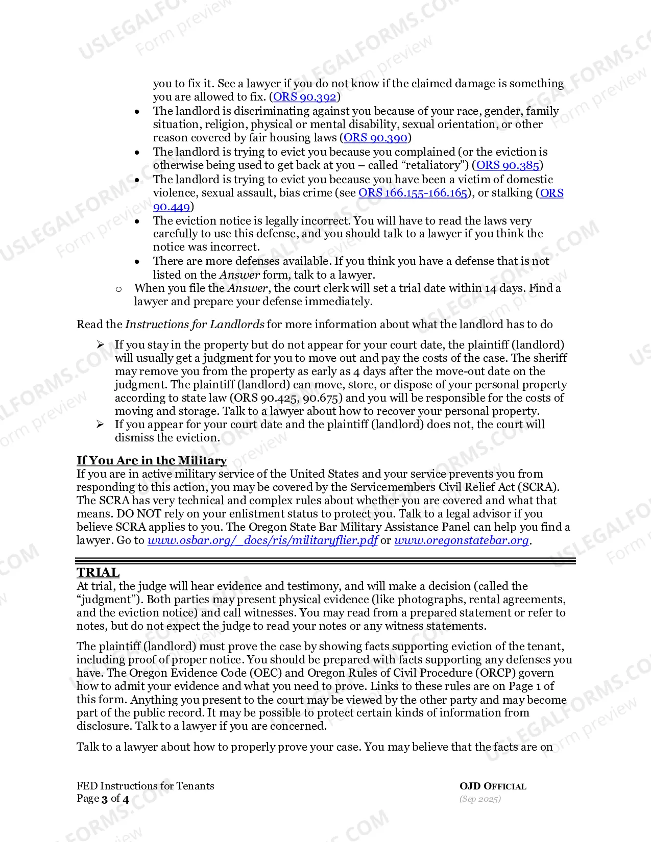 Preview Instructions for Tenants