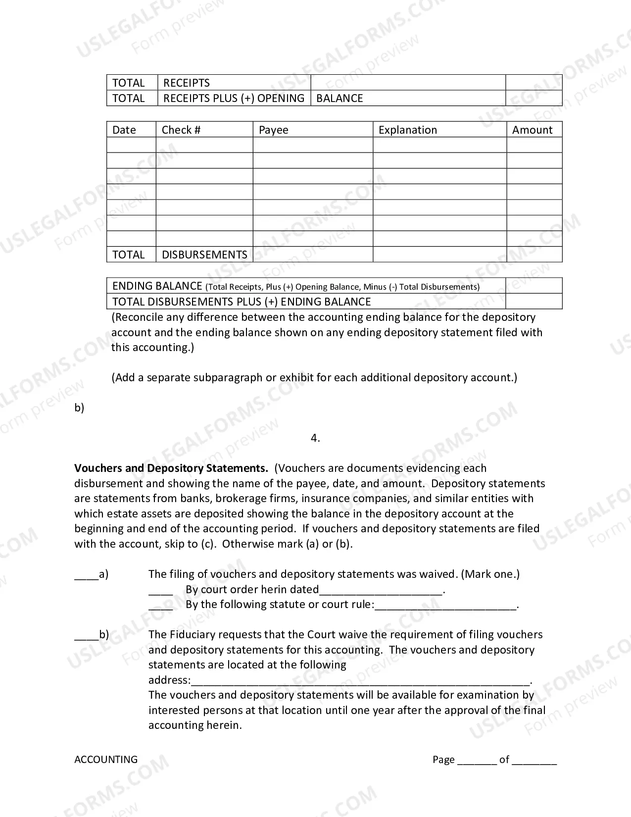 Preview Annual Accounting Form