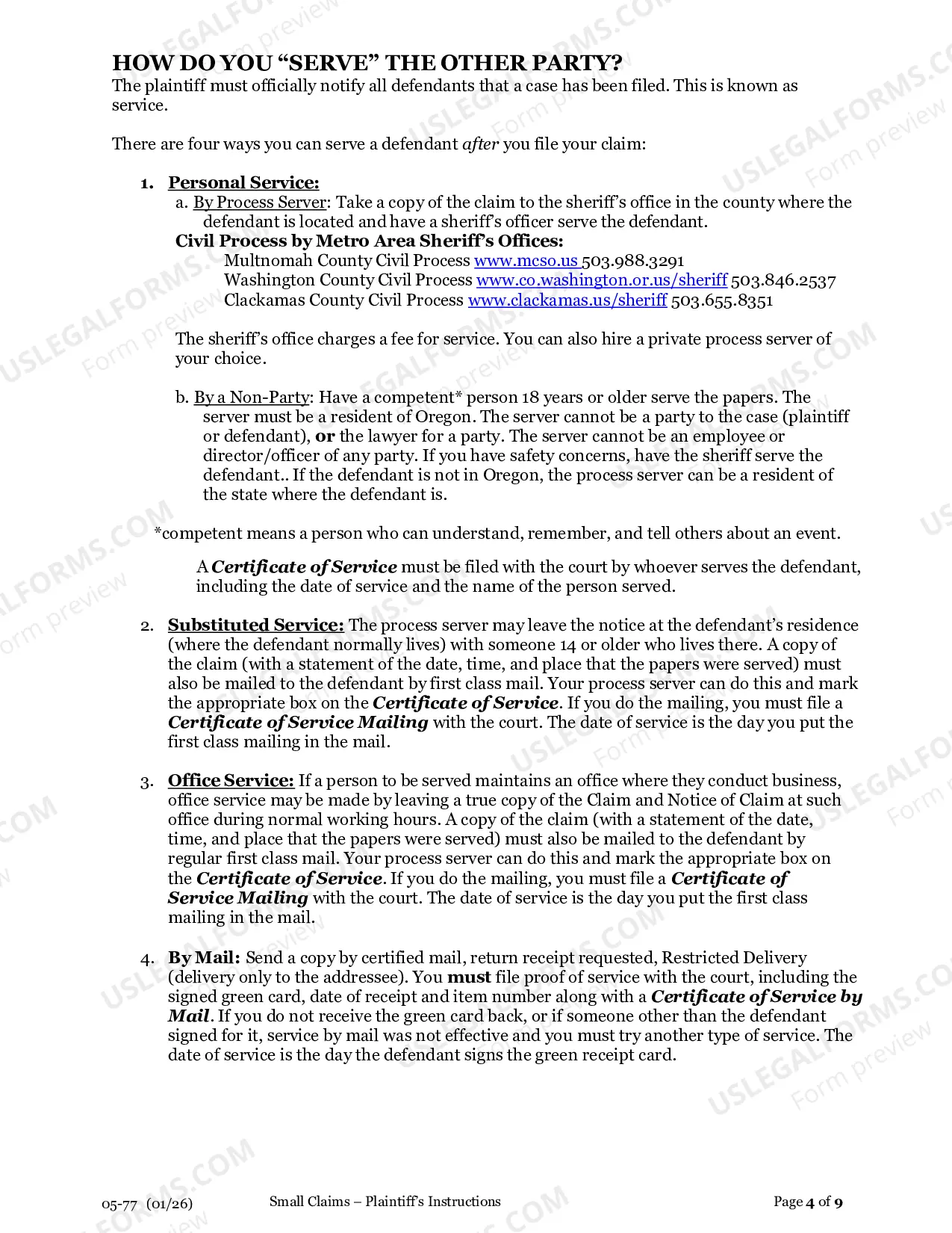 Preview Plaintiff's Instructions