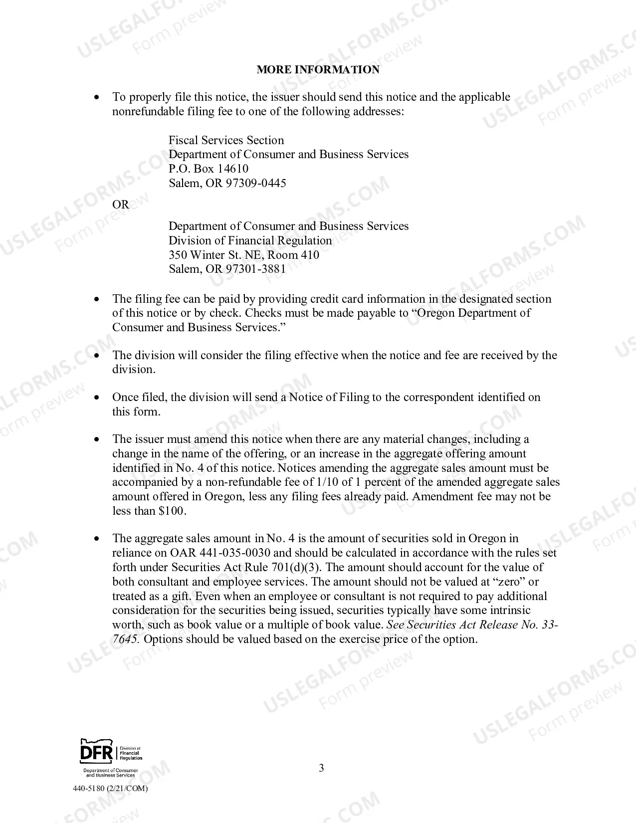 Preview Certain Compensatory Benefit Plans - Form