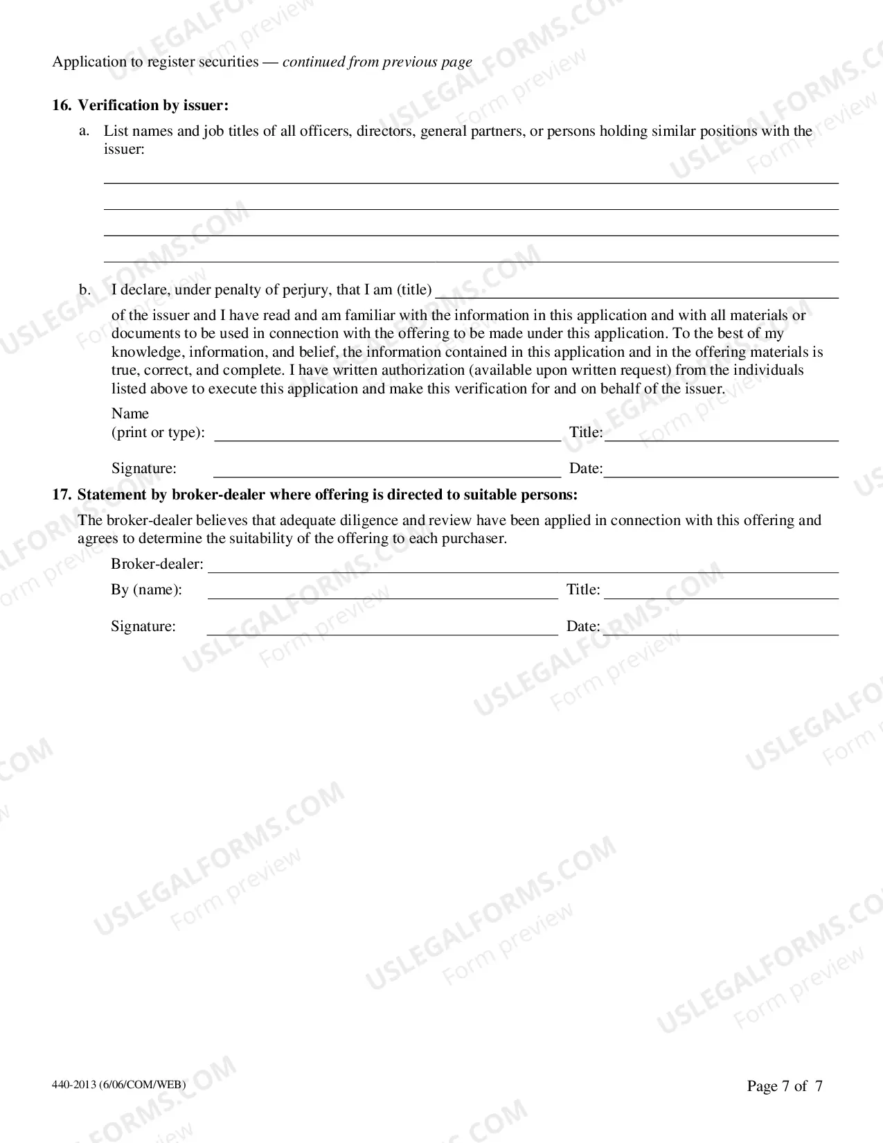 Preview Application to Register Securities