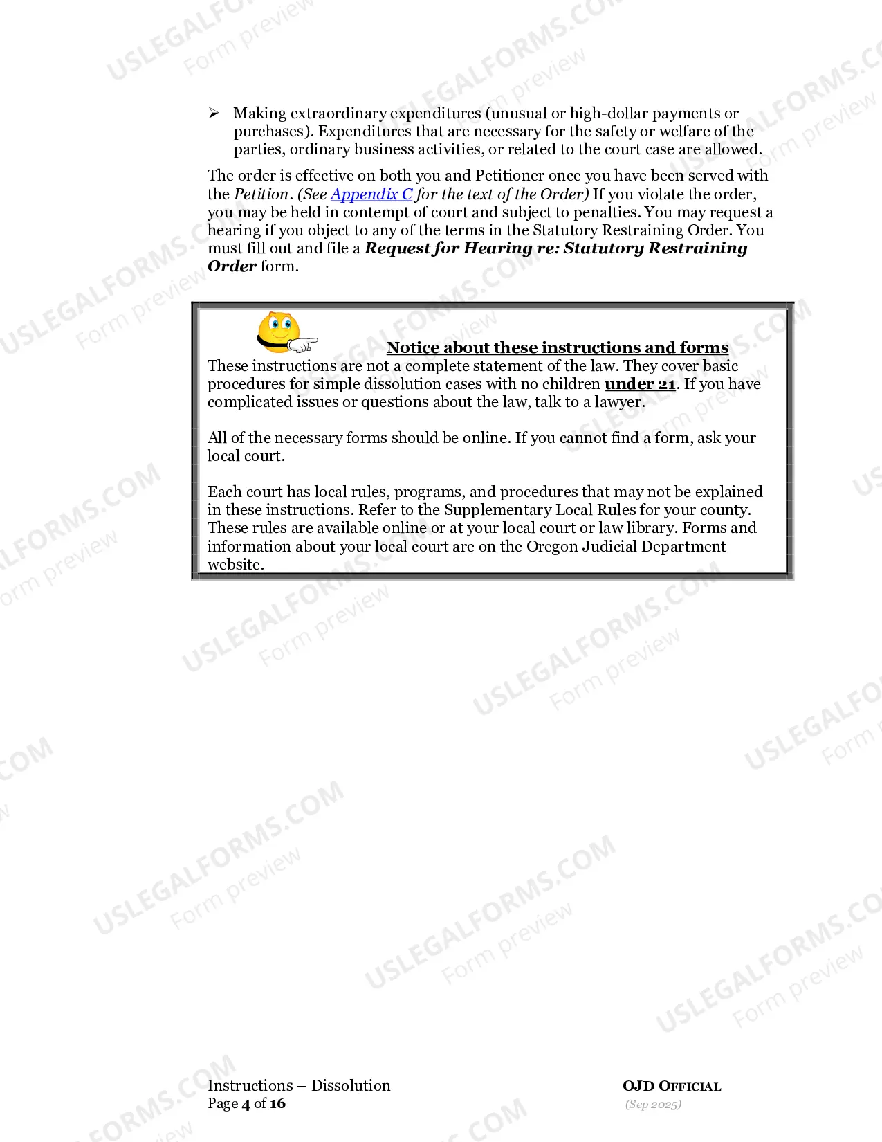 Preview Dissolution Respondent without Children Packet