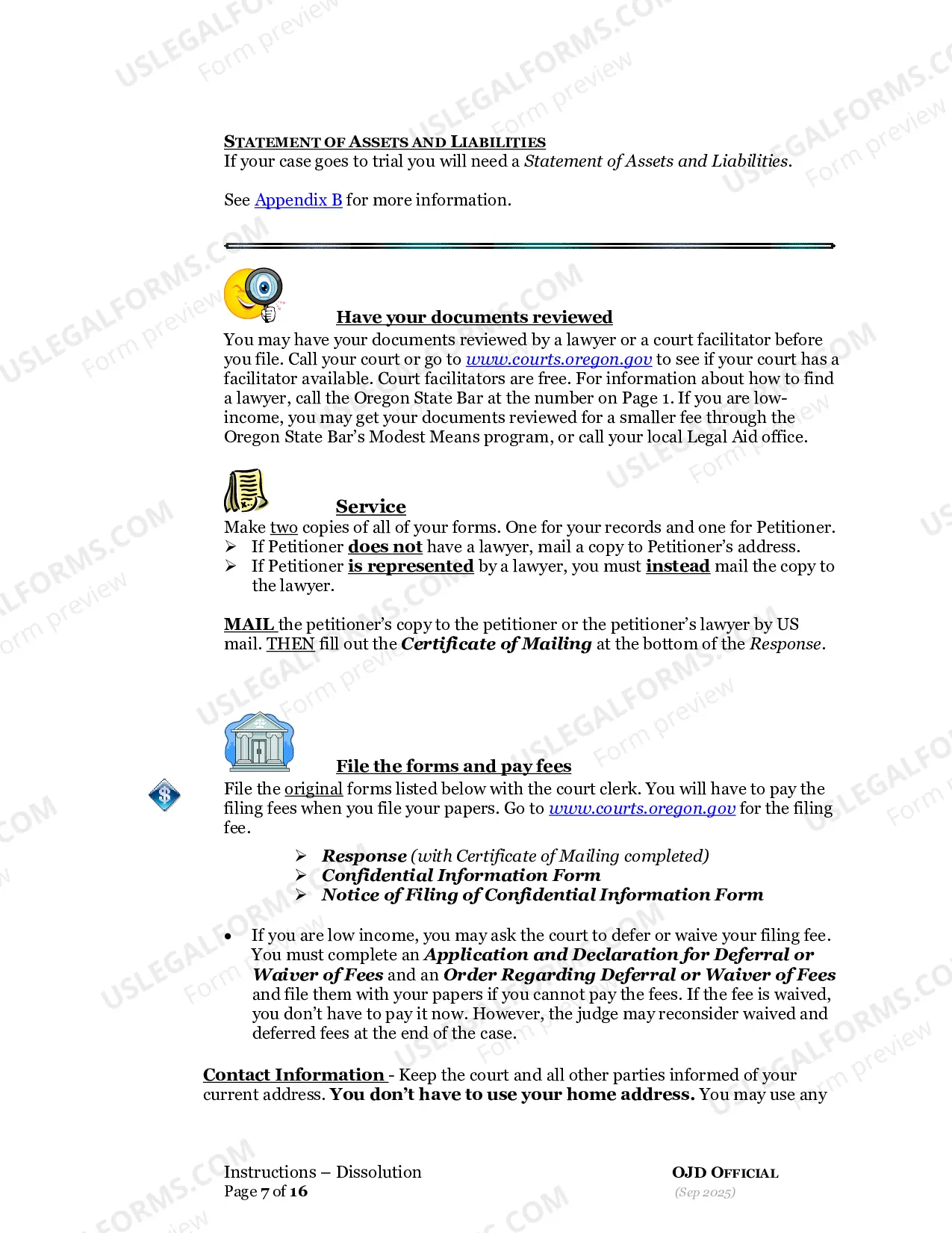 Preview Dissolution Respondent without Children Packet
