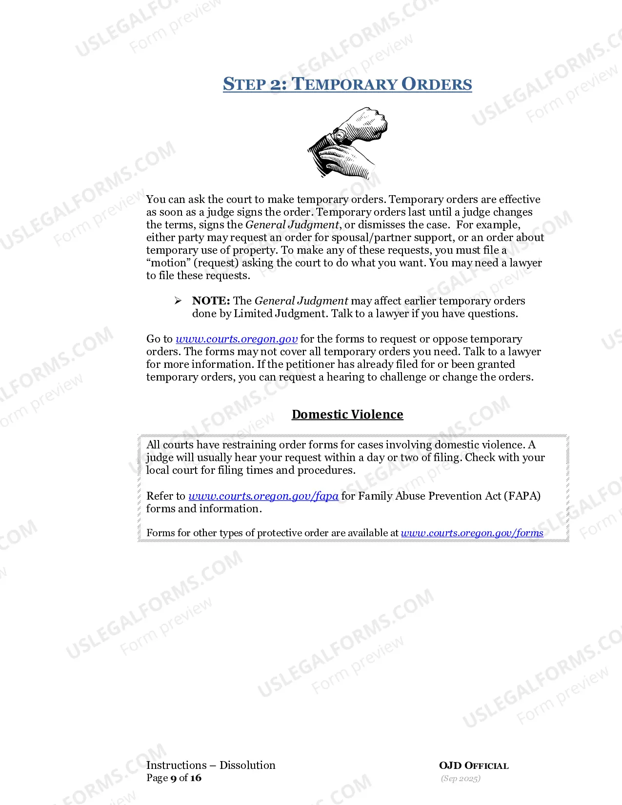 Preview Dissolution Respondent without Children Packet