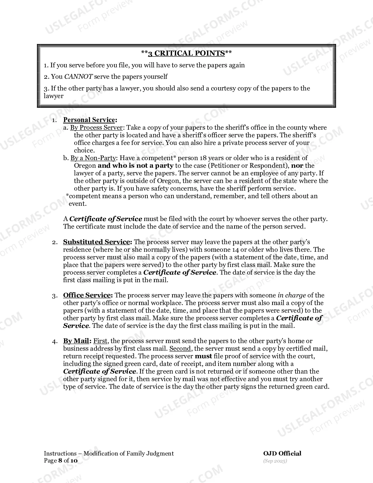 Preview Instructions