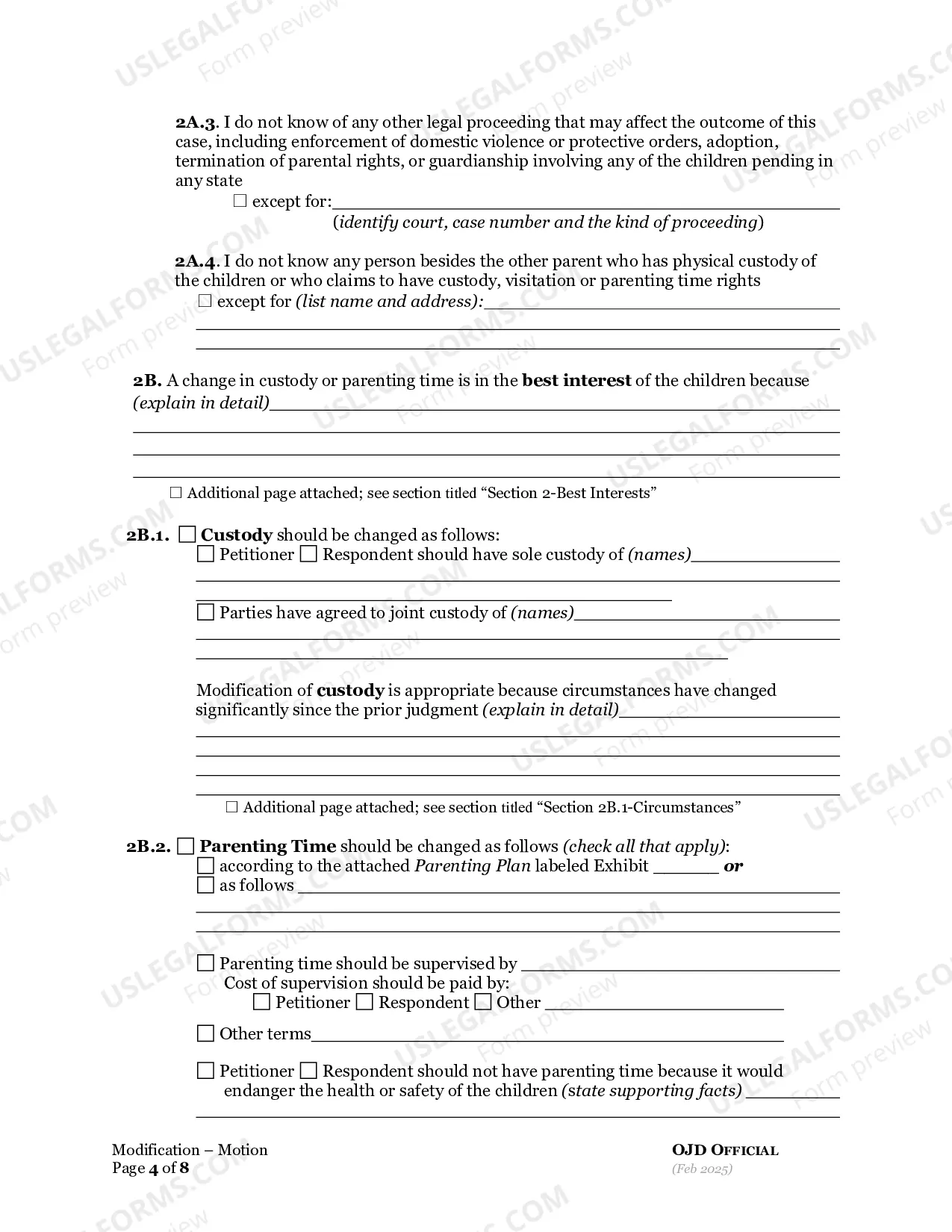Preview Ex Parte Motion for Order to Show Cause re: Modification of Judgment
