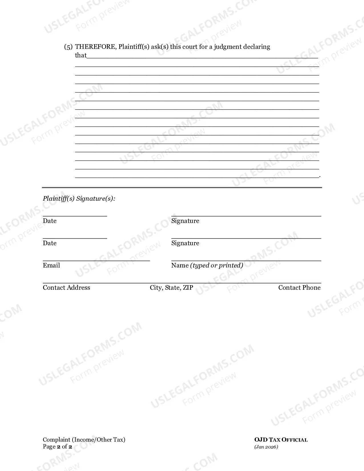 Preview Complaint (Income Tax)