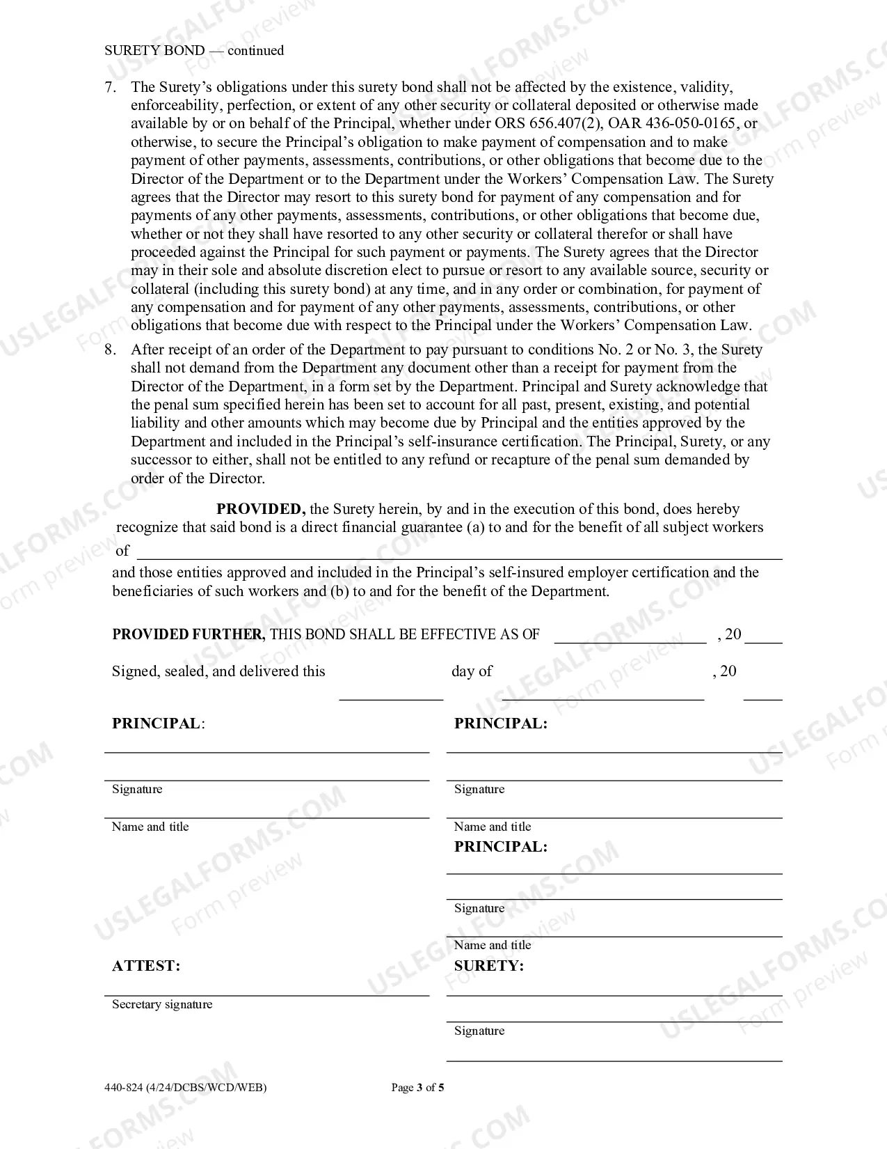 Preview Surety Bond