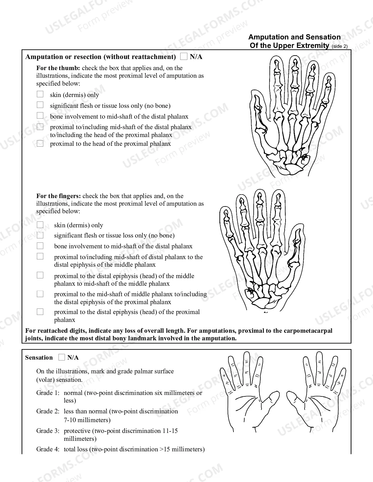 Preview Upper Extremity Range of Motion Deformity/Deviation Amputation and Sensation
