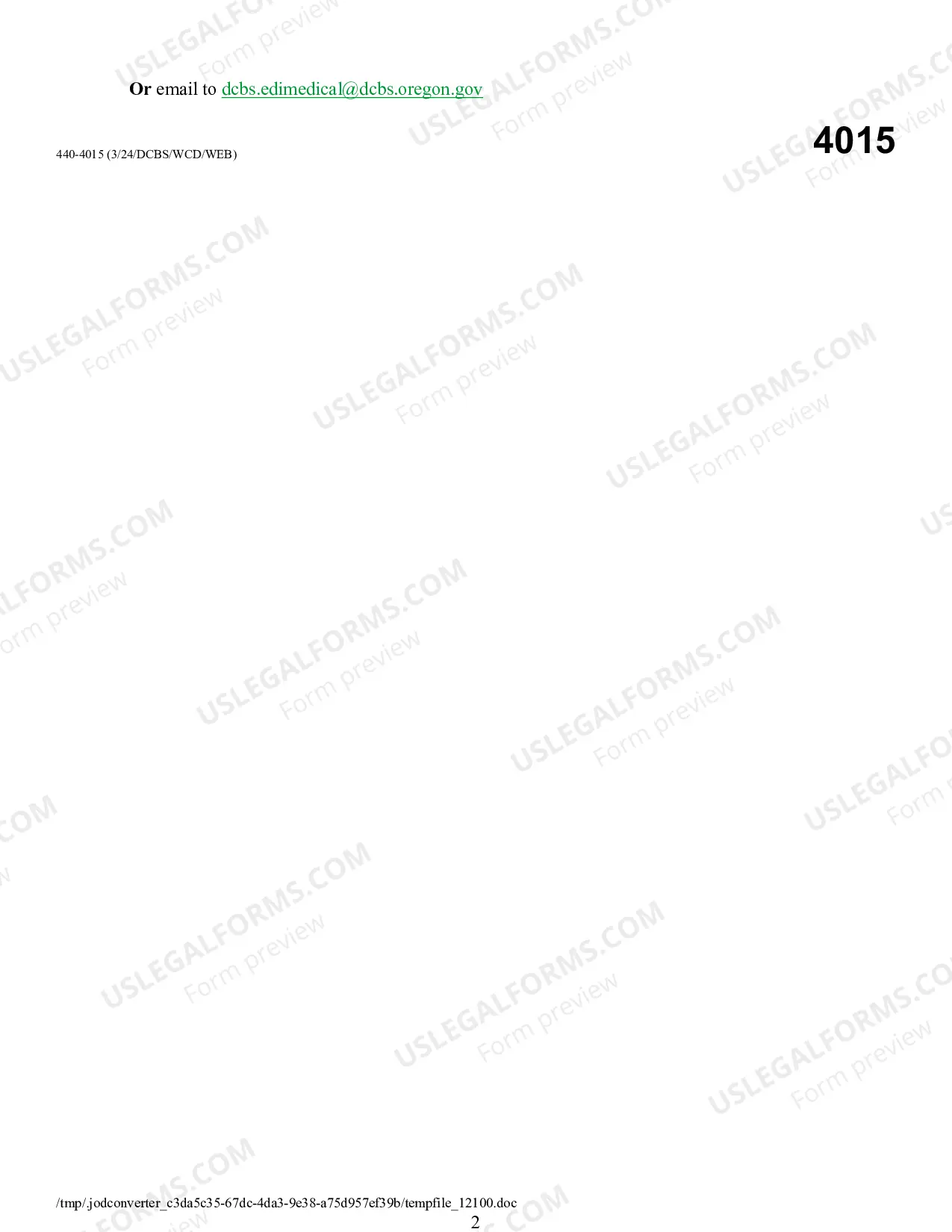 Preview Oregon Medical Billing Data EDI Trading Partner Profile