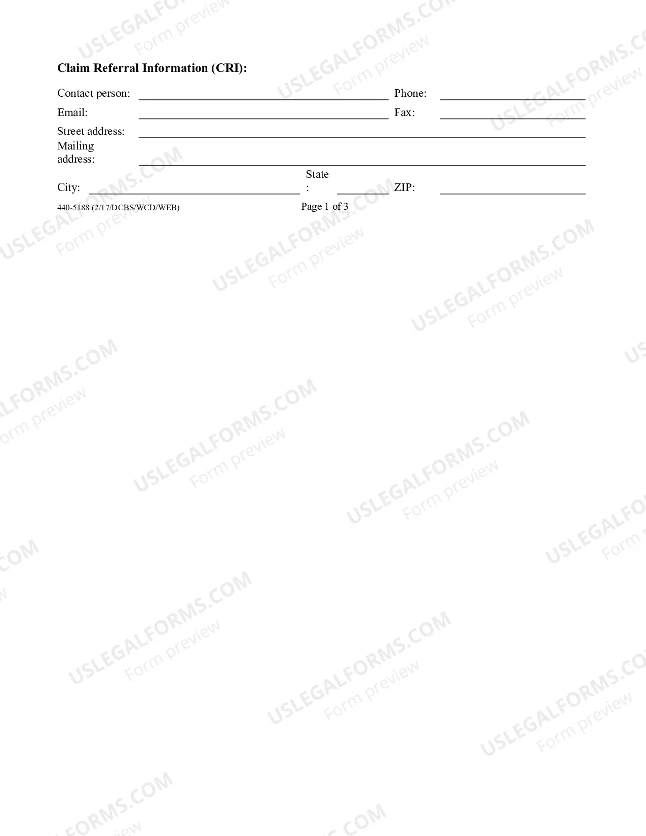 Preview Insurer Contact Update