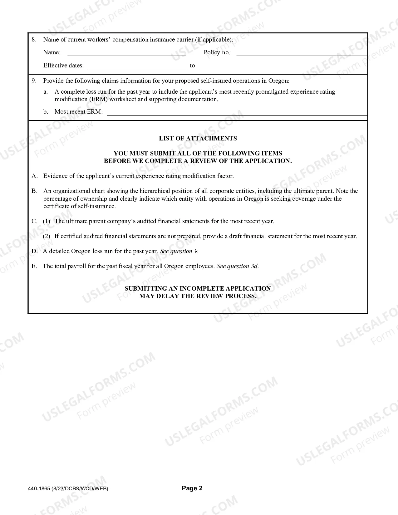 Preview Application To Become A Self Insured Employer Group-Governmental Subdivisions