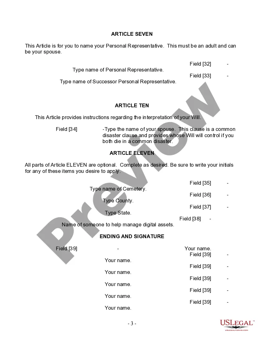 Preview Mutual Wills Package with Last Wills and Testaments for Married Couple with Adult Children