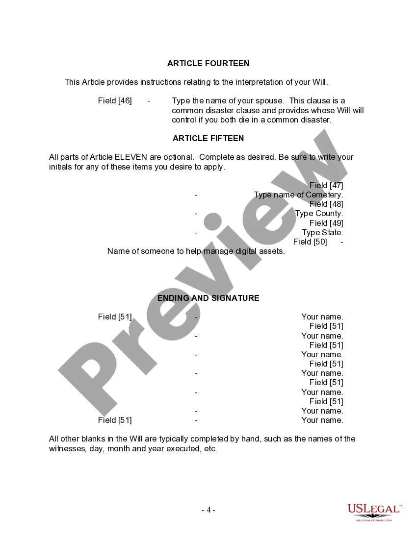 Preview Mutual Wills Package with Last Wills and Testaments for Married Couple with Adult and Minor Children