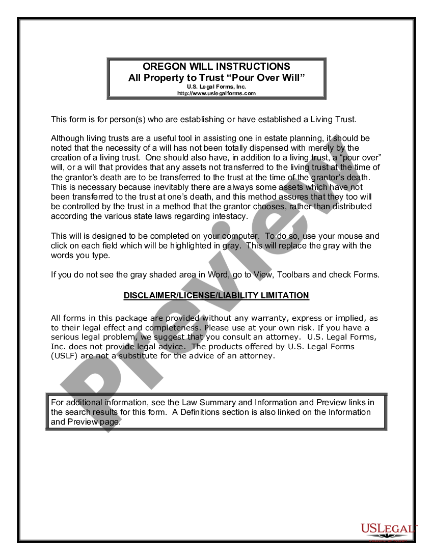 oregon-legal-last-will-and-testament-form-with-all-property-to-trust