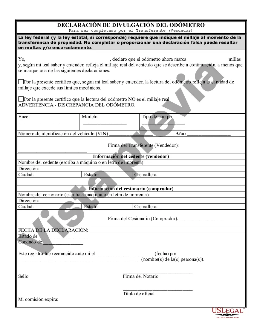 Preview Factura de venta de automóvil y estado de cuenta del odómetro para la venta tal como está