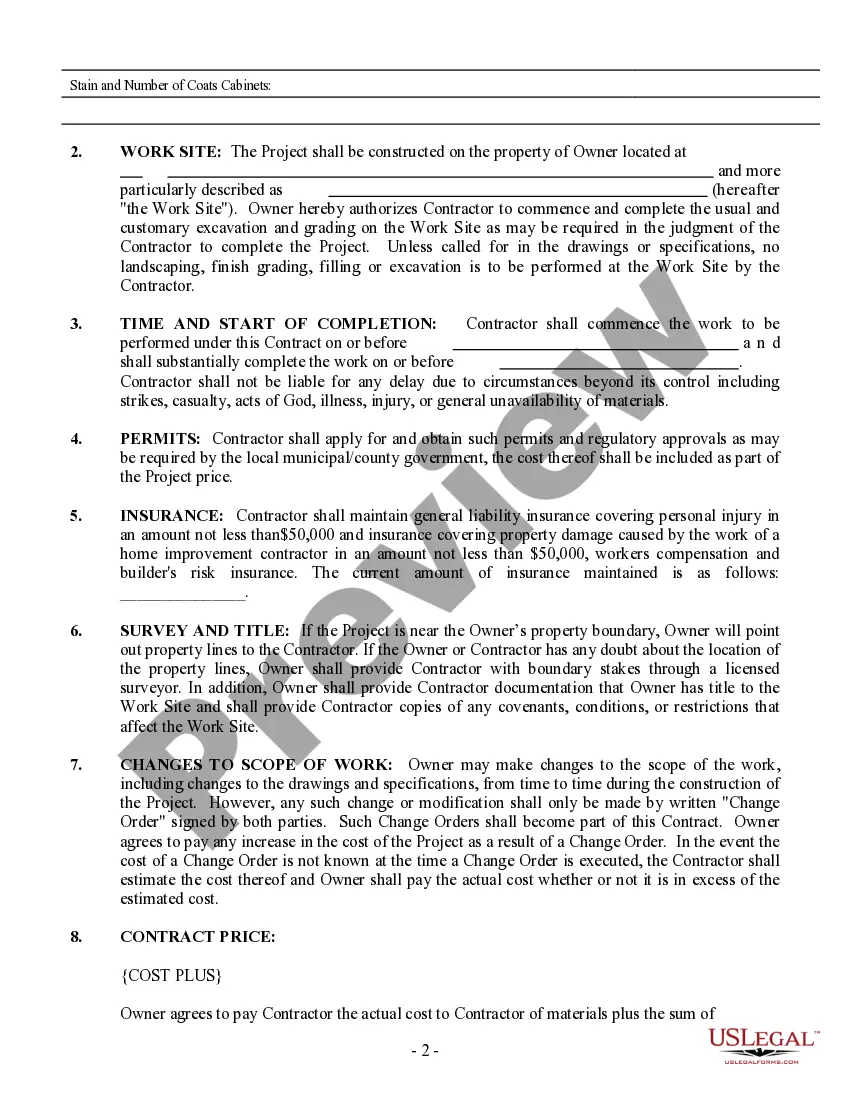 Preview Painting Contract for Contractor