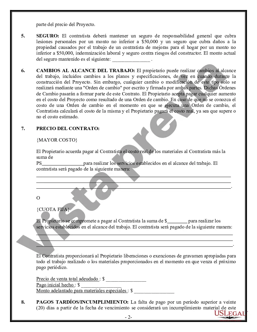 Preview Contrato de carpintero de molduras para contratista