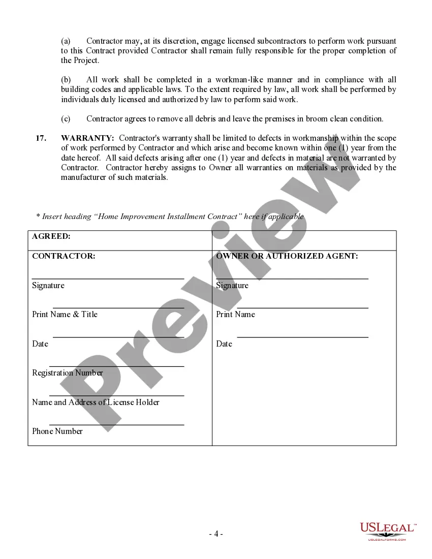Get Fencing Contract for Contractor Preview Fencing Contract for Contractor