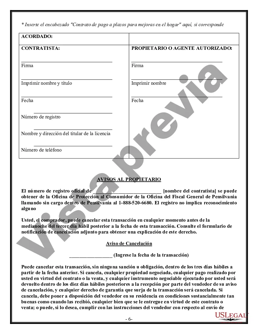 Preview Contrato HVAC para contratista