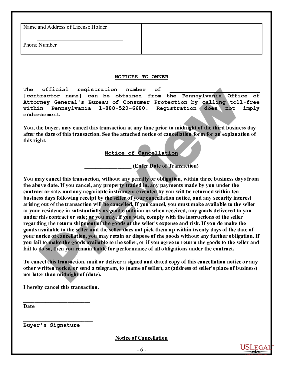 page 5 HVAC Contract for Contractor preview