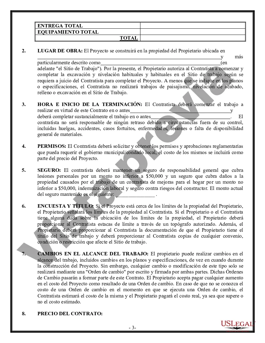 Preview Contrato de paisajismo para contratista