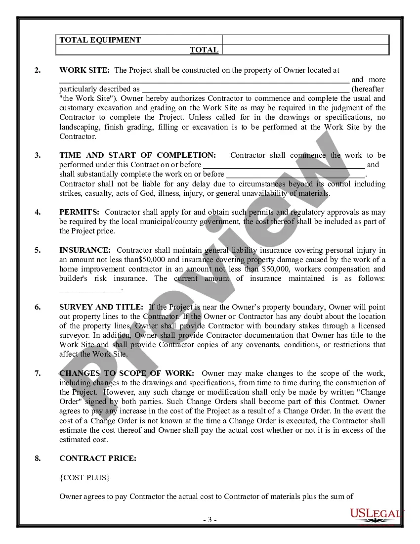 Preview Landscape Contract for Contractor