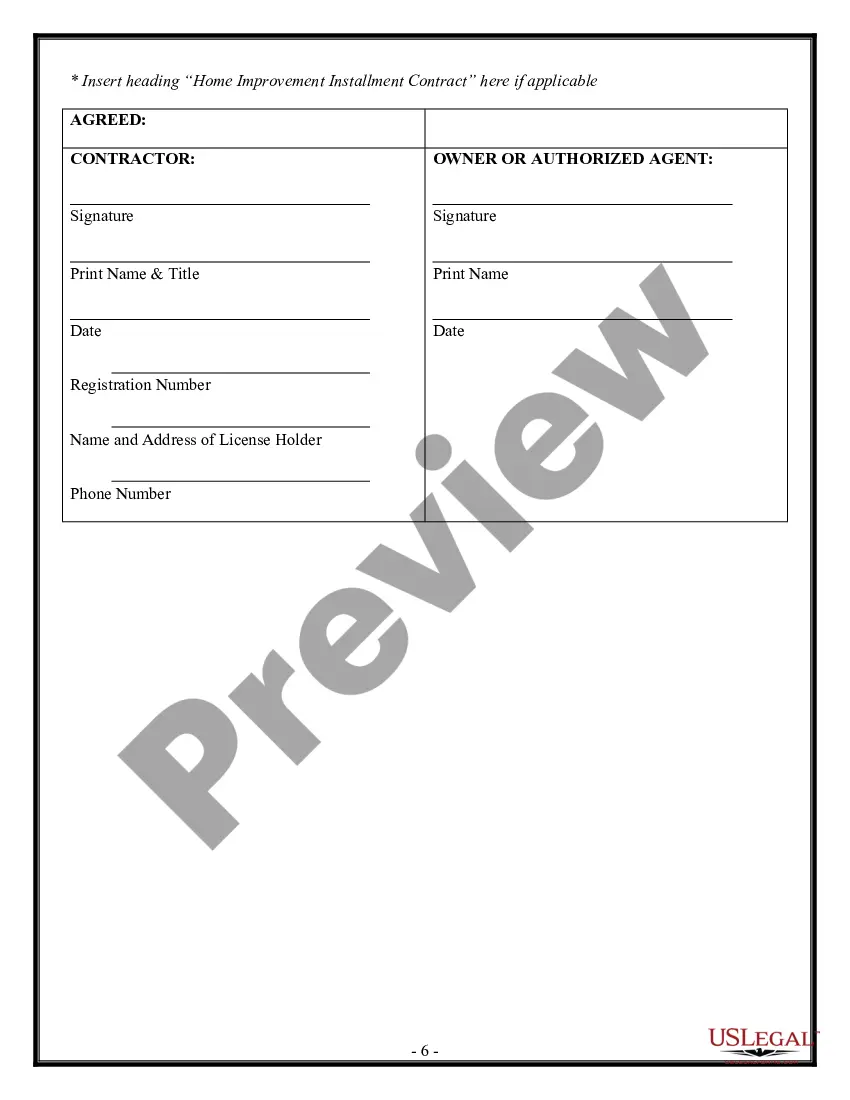 Preview Landscape Contract for Contractor