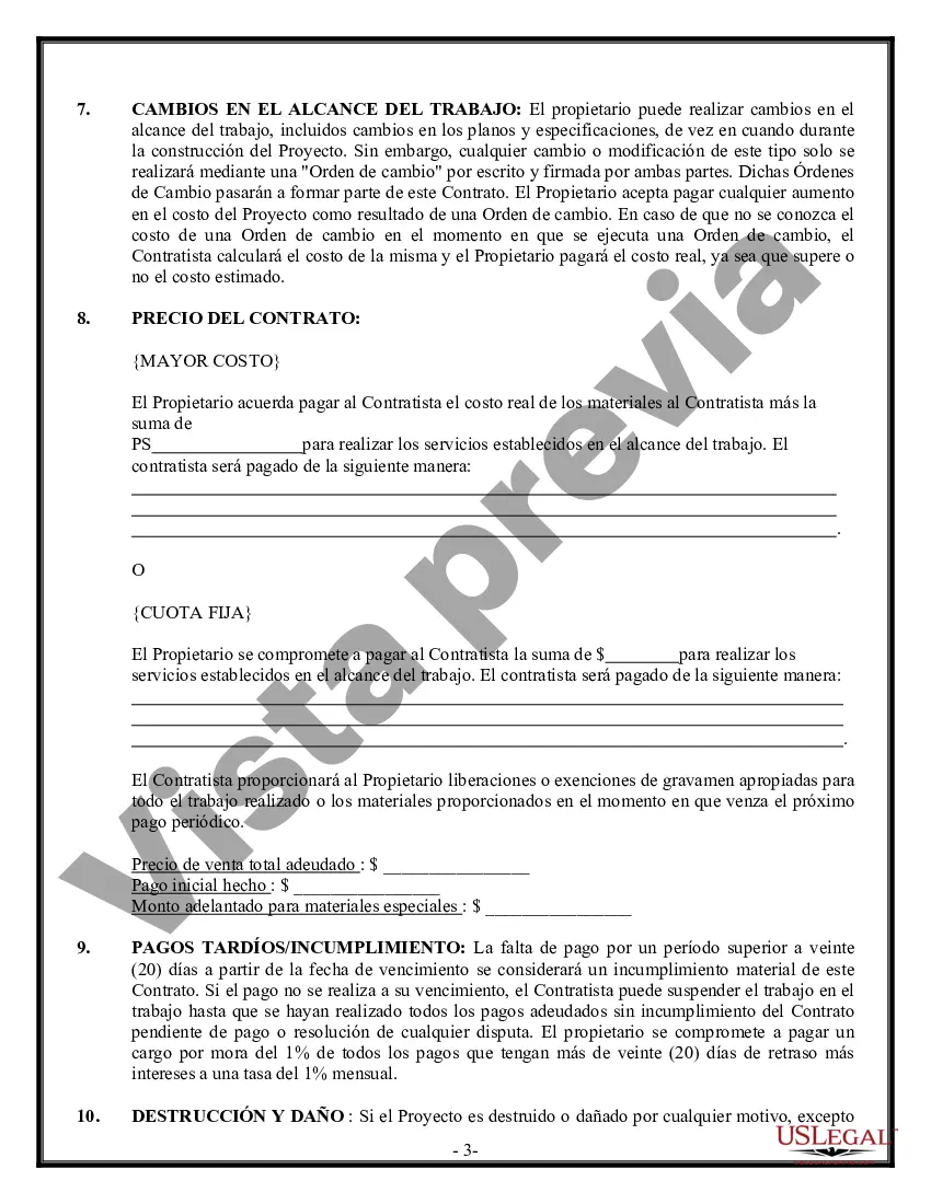 Preview Contrato de excavadora para contratista