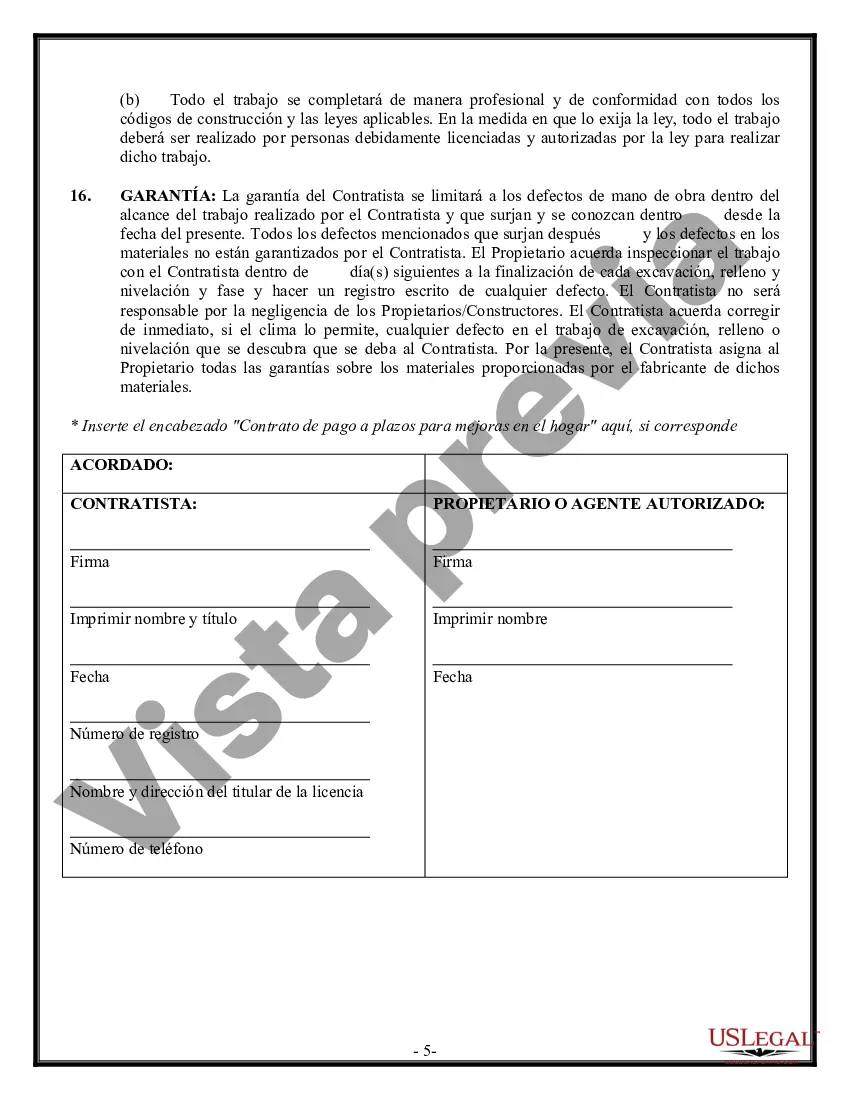 Preview Contrato de excavadora para contratista