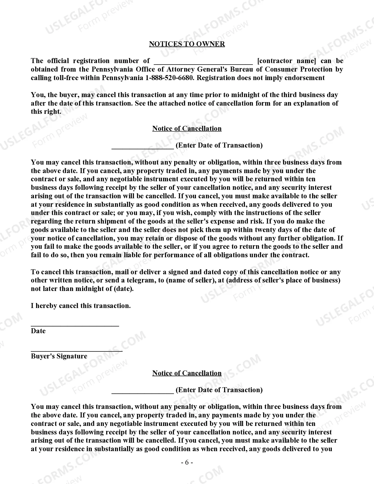 Preview Excavator Contract for Contractor