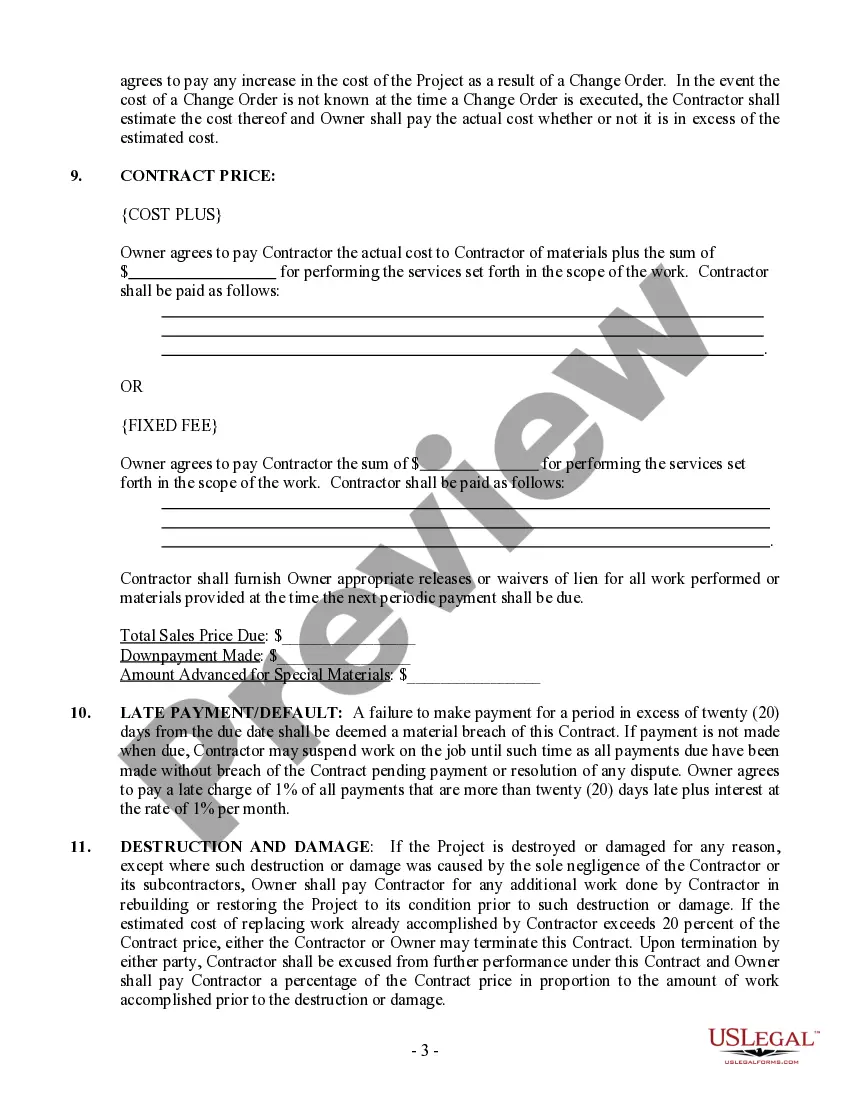 Preview Concrete Mason Contract for Contractor