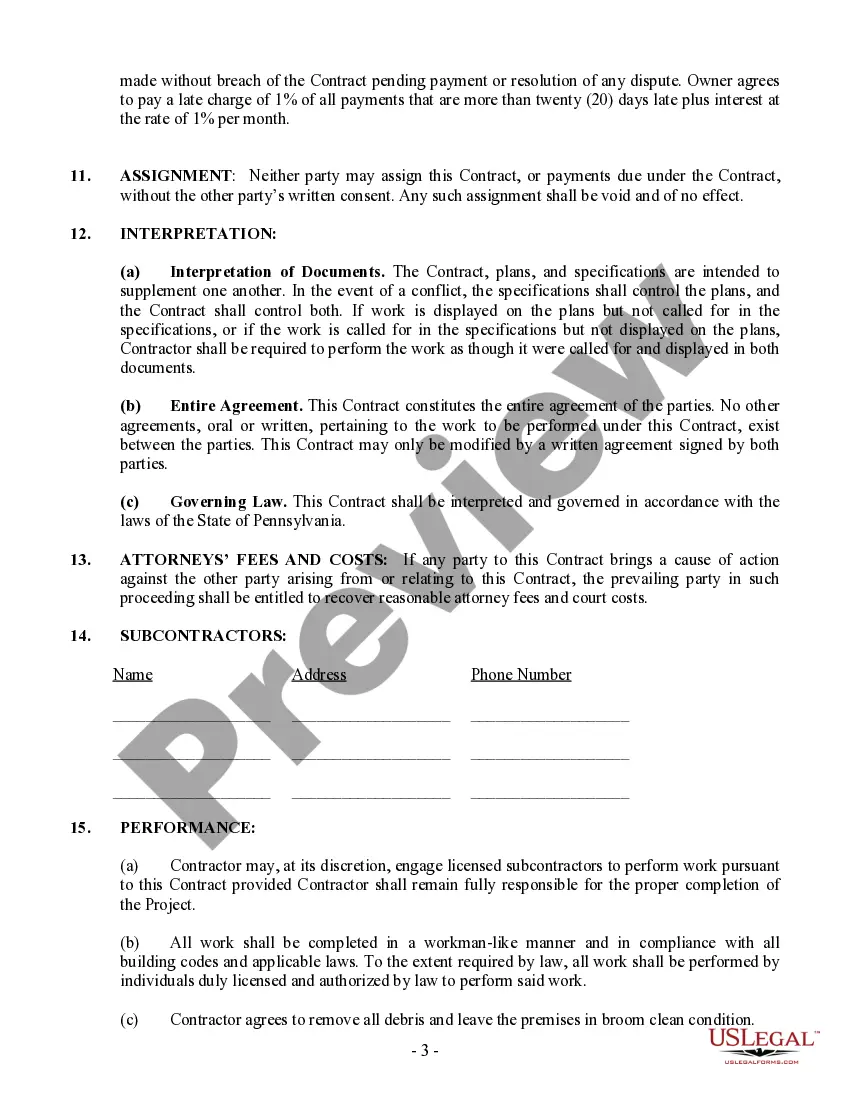 Preview Demolition Contract for Contractor