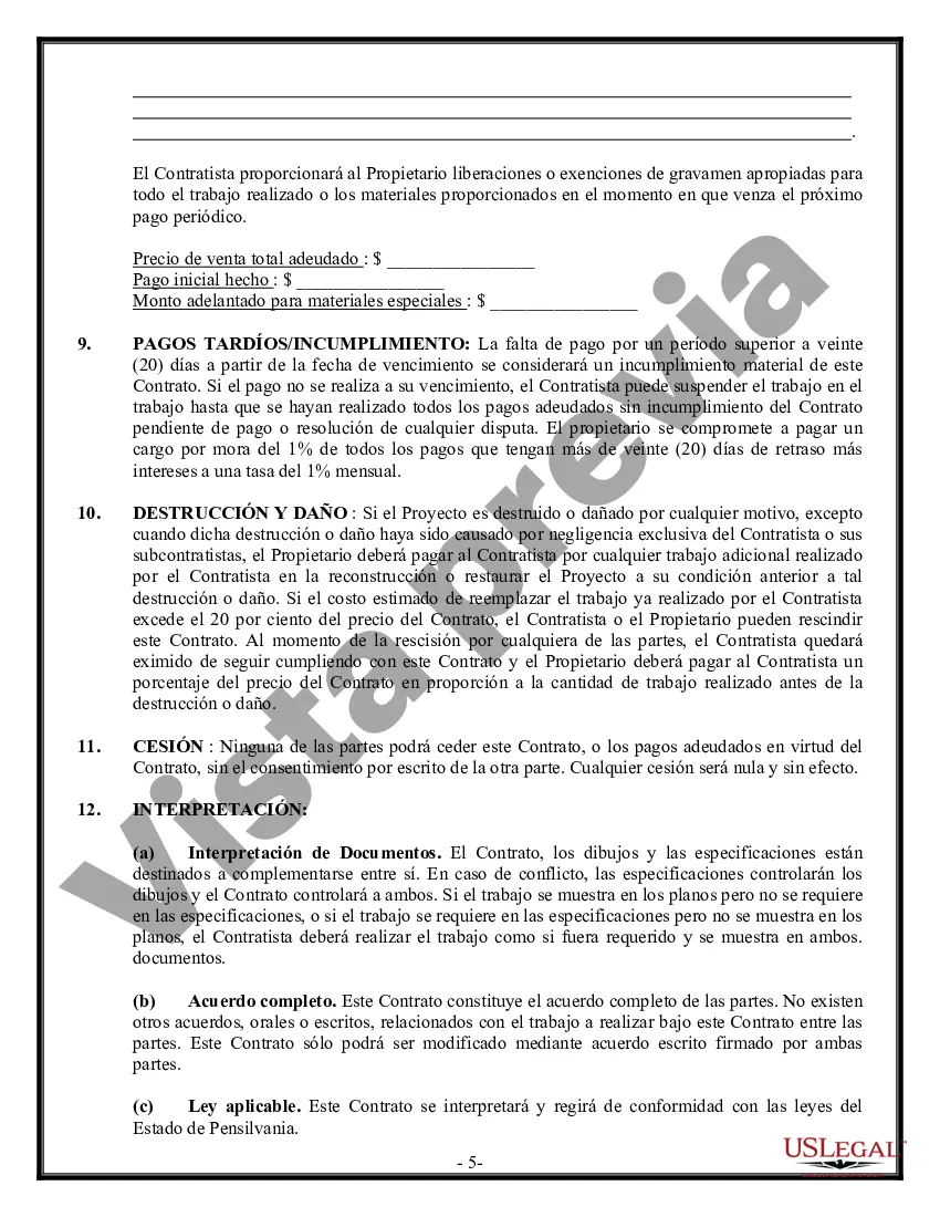 Preview Contrato marco para contratista