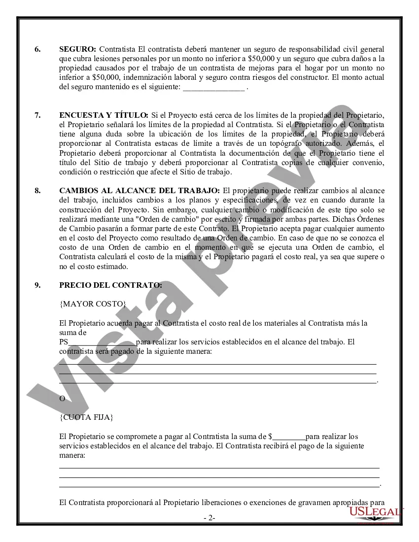 Preview Contrato de trabajo en el sitio para el contratista