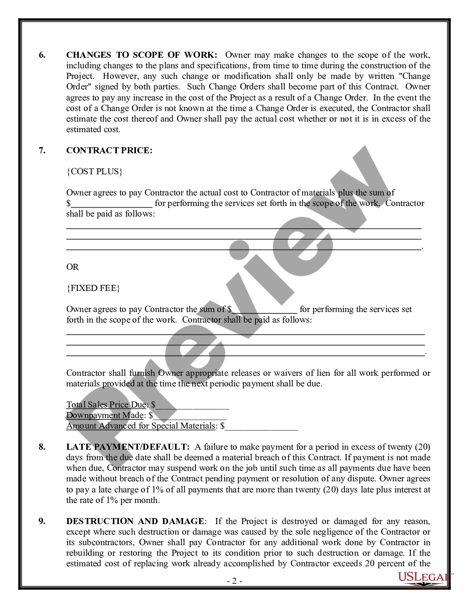 page 1 Refrigeration Contract for Contractor preview