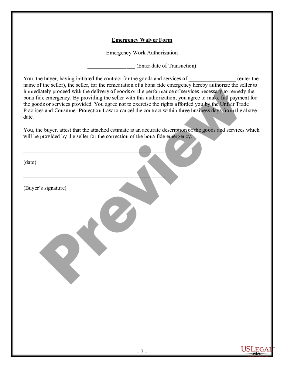 page 6 Refrigeration Contract for Contractor preview