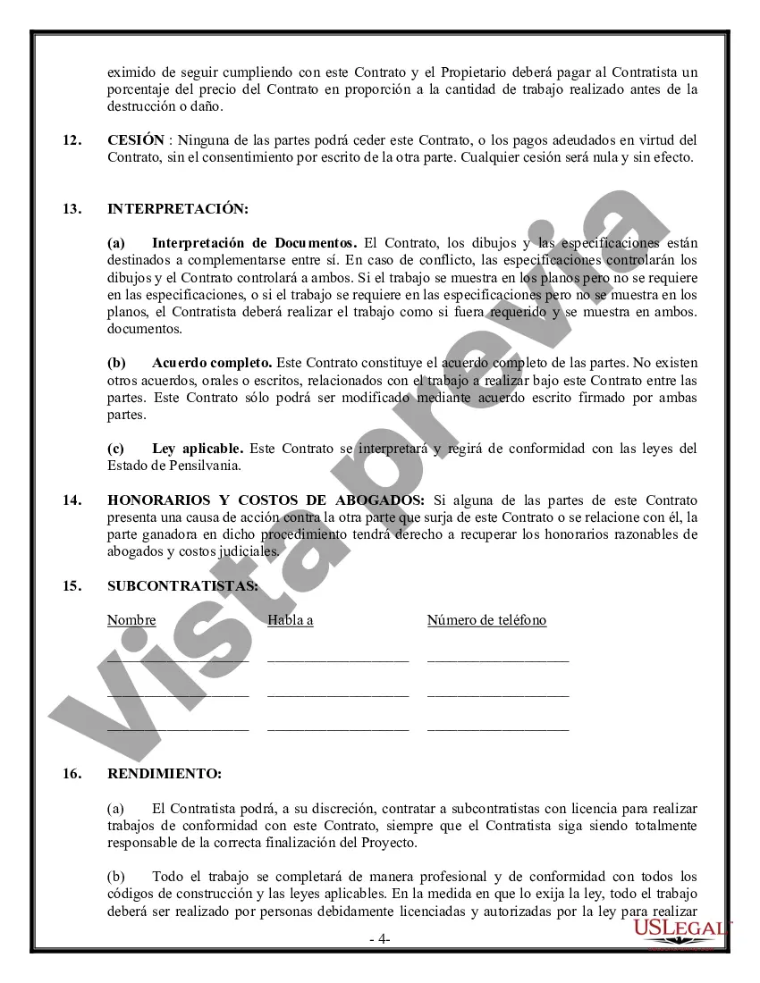 Preview Contrato de Fundación para Contratista