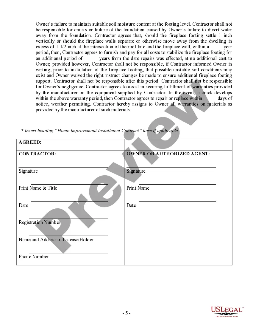 Get Foundation Contract for Contractor Preview Foundation Contract for Contractor