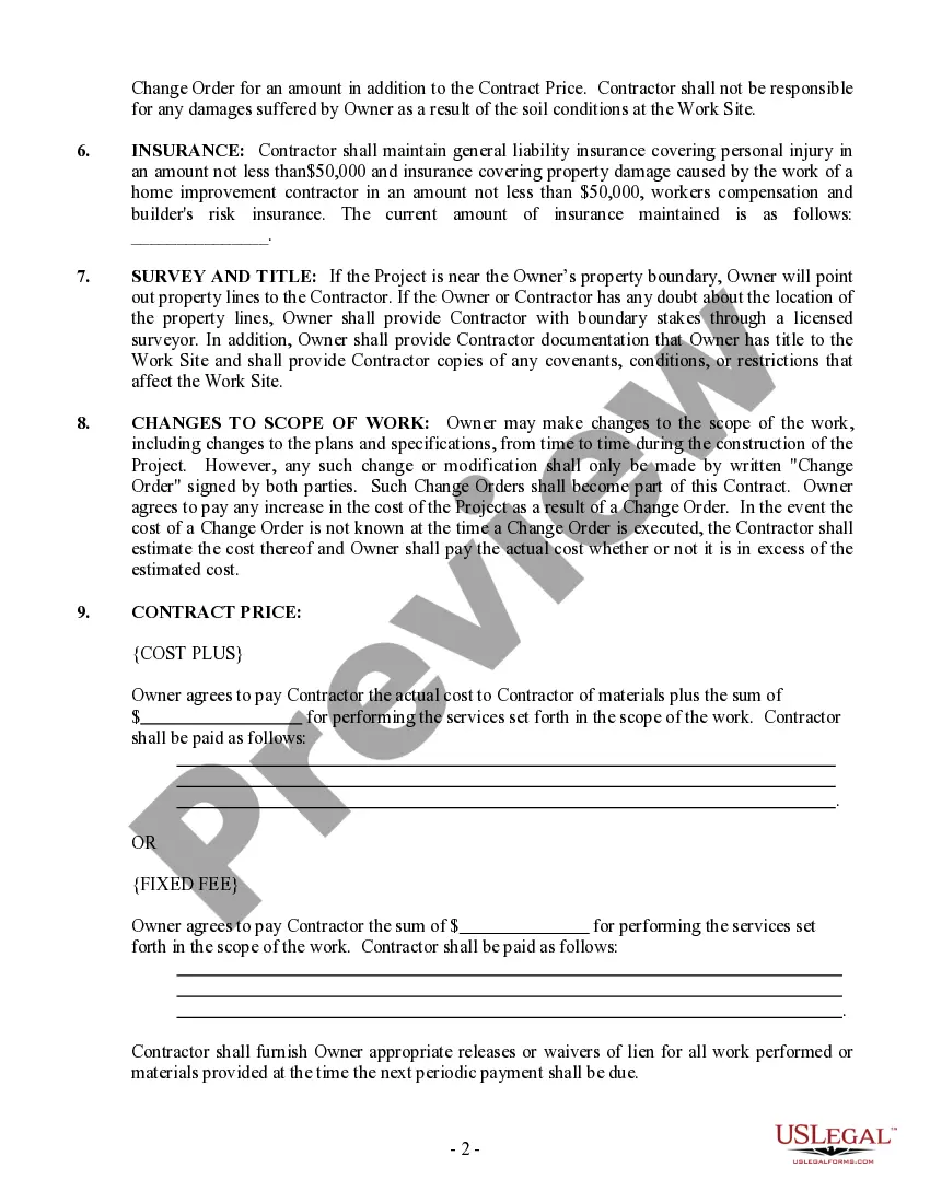 Preview Brick Mason Contract for Contractor