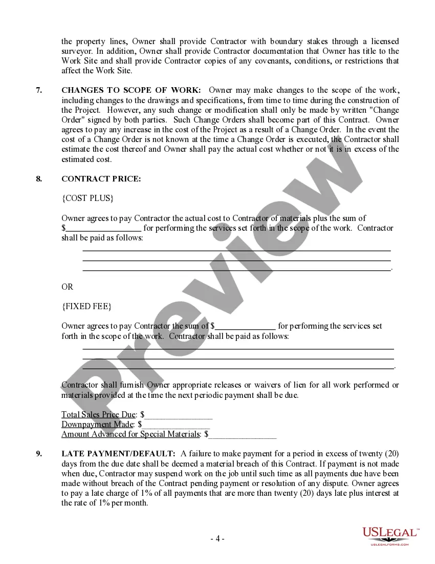 Preview Electrical Contract for Contractor