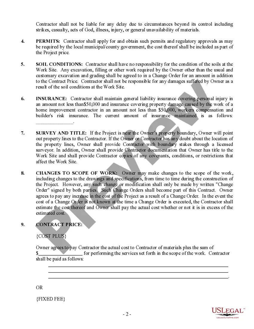 Preview Flooring Contract for Contractor