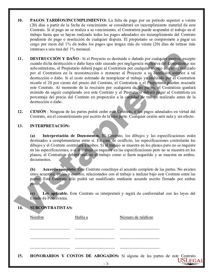 Preview Costo del contrato de construcción más o tarifa fija