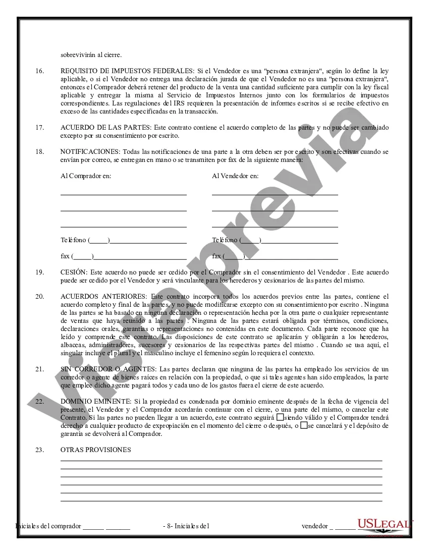 Preview Contrato de Compraventa de Bienes Inmuebles sin Corredor para Acuerdo de Venta de Casa Residencial