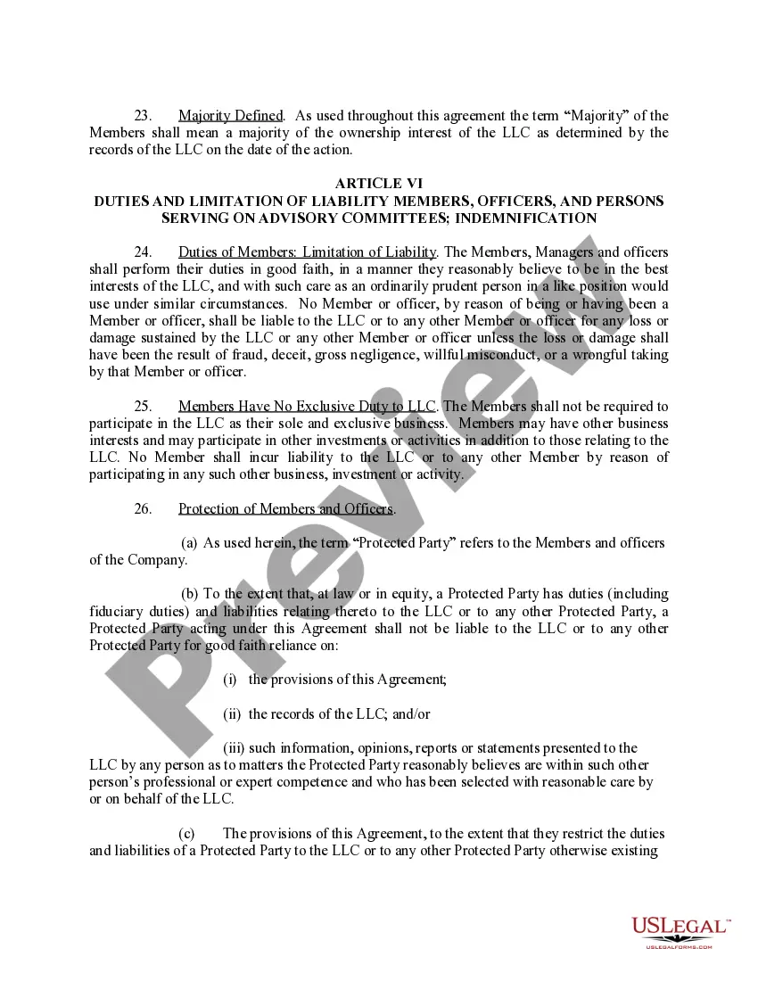 Get Limited Liability Company LLC Operating Agreement Preview Limited Liability Company LLC Operating Agreement