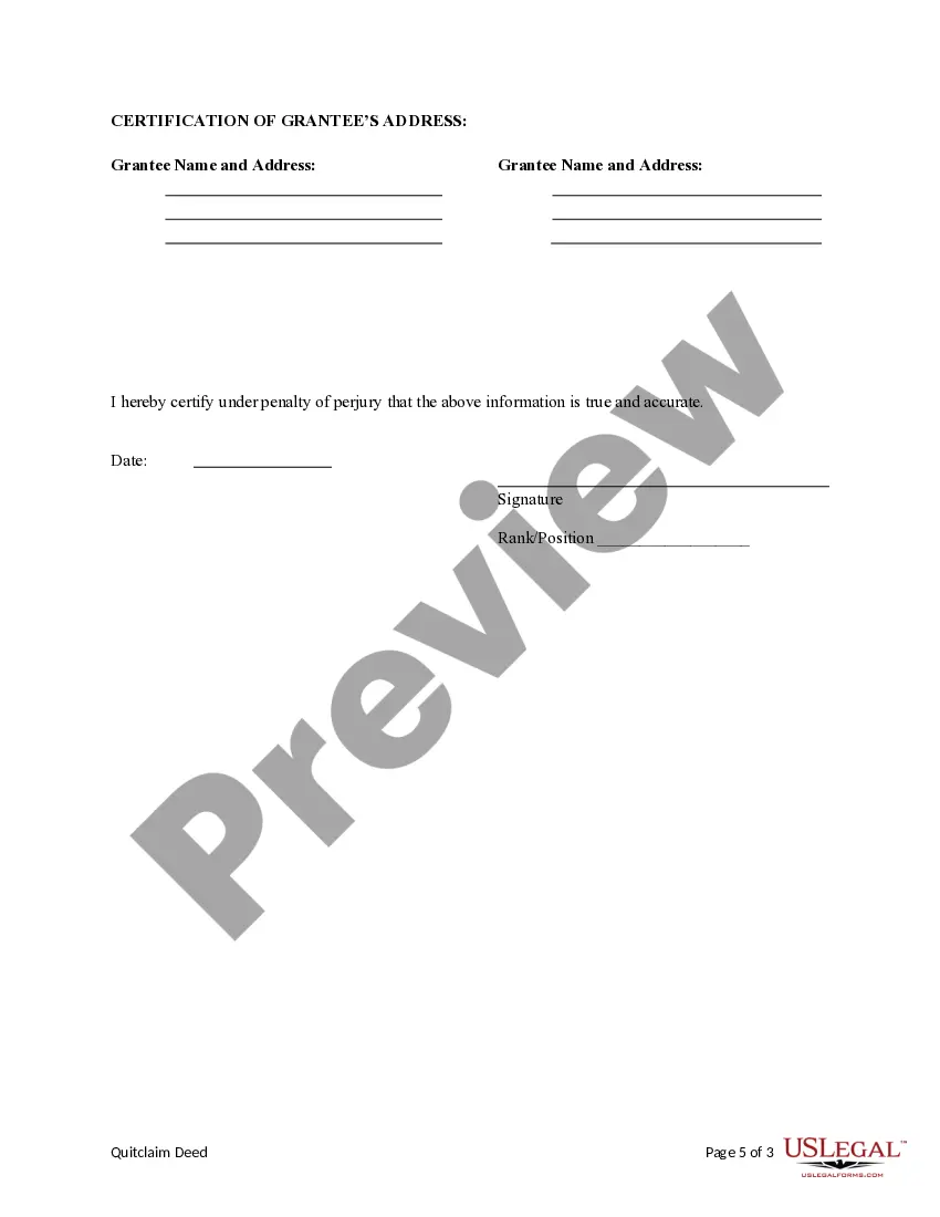 Get Quitclaim Deed from Corporation to Two Individuals Preview Quitclaim Deed from Corporation to Two Individuals