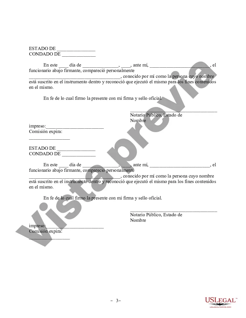 Preview Revocación del Acuerdo de propiedad posnupcial - Pensilvania